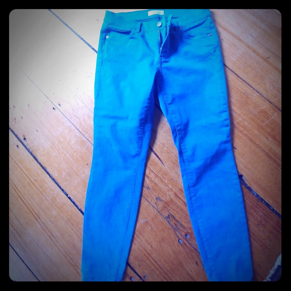 Great spring pants turquoise color